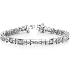  15.96ctw Round Cut Diamond Tennis Bracelet in 14k White 