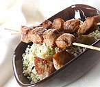 Chicken kebabs with lemon and coriander couscous