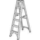 Davidson AS4008 #428 Eight Foot Folding Aluminum Step Ladder, Yellow