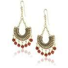 Bronzed by Barse Flameneo Red Howlite Earrings