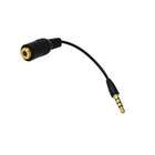   5mm MALE TO 2.5mm FEMALE STEREO HEADPHONE ADAPTER FOR IPHONE / BLACK