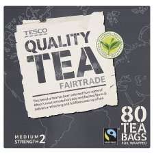 Tesco Fair Trade 80 Tea Bags 250G   Groceries   Tesco Groceries