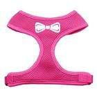 Mirage Dog Supplies Bow Tie Screen Print Soft Mesh Harness Pink Large