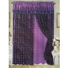 OctoRose Purple Color Zebra Leopard Safari Windows Curtain / Drapes