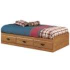 South Shore Prairie Twin Mates Bed   Country Pine