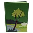Mr. Ellie Pooh Elephant Dung Paper Notebook, Dark Green