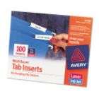 Avery Self Adhesive Tabs w/Printable Inserts 1 1/2in(Pack of 4)