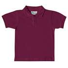 Classroom Uniforms Burgundy Short Sleeve Polo School Uniform Shirt 