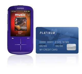   SanDisk Sansa Fuze + 8GB SDMX20R Purple  Player 619659065140  