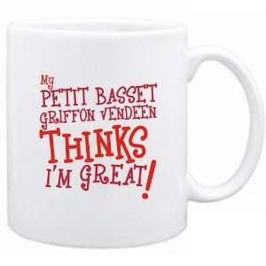   Basset Griffon Vendeen Thinks I Am Great  Mug Dog