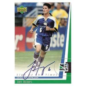  1999 Upper Deck Major League Soccer Jay Heaps Autograph 