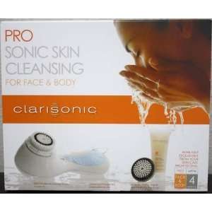  Clarisonic Pro For Face and Body 4 Speeds   White Beauty