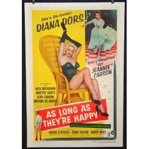 1955 movie poster As Long As Theyre Happy 