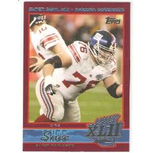  2008 Giants Topps Super Bowl XLII #10 Chris Snee / New York 