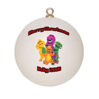 Personalized Barney & Friends Christmas Ornament  