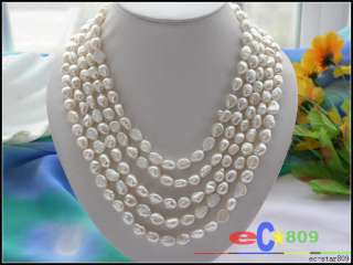 100 11MM WHITE BAROQUE FW CULTURED PEARL NECKLACE  
