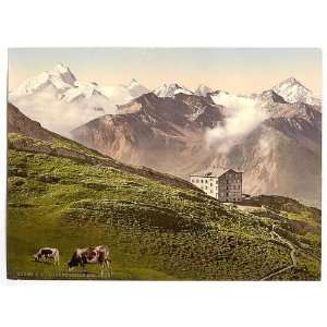 Photochrom Reprint of Leukerbad, Torrenthorn, Valais, Alps 
