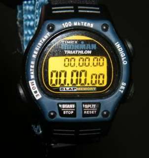 Timex Ironman Triathlon Digital Chrono Alarm Sport Indiglo WR 100M 