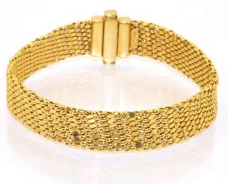 14K Yellow Gold Italian ITALY MESH Bracelet 7 1/2  