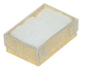 100 CLEAR TOP COTTON FILL JEWELRY BOXES 3 1/4 X 2 1/4~  