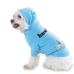 harsh Hooded (Hoody) T Shirt with pocket for your Dog or Cat MEDIUM Lt 