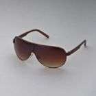 Unionbay Men’s Accessories Sunglasses UB Shield Brown/Gold Enamel