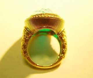 JUDITH RIPKA Aurora Turquoise &18k Yellow Gold Ring  