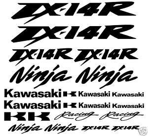 Kawasaki ZX 14R Ninja Decals Graphics Stickers ZX14R  