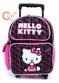 HELLO KITTY School Roller Backpack Rolling Bag Black S  