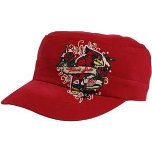   Illinois State Redbirds Ladies Red Eve Adjustable Military Style Hat