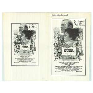    Cuba Original Movie Poster, 11 x 17 (1979)