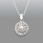 David Tutera 1/2cttw Certified Diamond Signature Pendant 14k White 