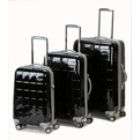Rockland Fox Luggage 3 PIECE POLYCARBONATE HARD CASE LUGGAGE SET