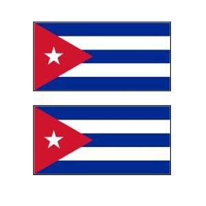 Cuba Cuban Flag Stickers Decal Bumper Window Laptop Phone Auto Boat 