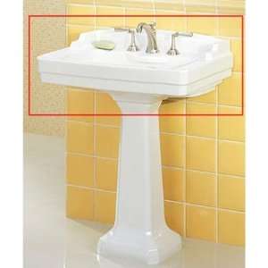   Venetian Grande Pedestal Sink Basin Finish White