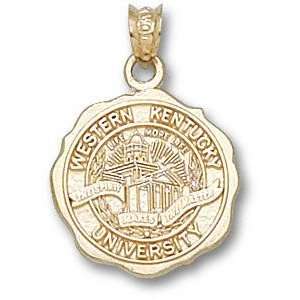  Western Kentucky Hilltoppers Solid 10K Gold Seal Pendant 