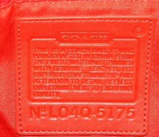 COACH STRIPE TWILL/VACHETTA Leather LG/XL Tote Bag VGUC 5175 Pink 