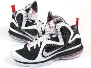 Nike LeBron 9 IX White/White Black Sport Red 2012 LBJ9 Basketball 