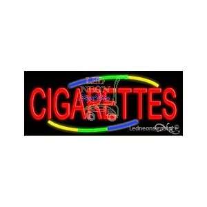 Cigarettes Neon Sign 13 inch tall x 32 inch wide x 3.5 inch Deep inch 