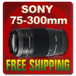 Sony 75 300 Zoom Telephoto AF D 75 300mm f/4.5 5.6 NEW 0027242239838 