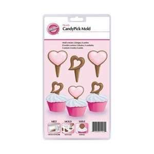  Wilton Valentine Hearts Candy Pick Mold 8 Cavity; 6 Items 