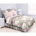 Elegant Pink,White,Gray Floral 8 PC Comforter Set Bed in a Bag Bedding 