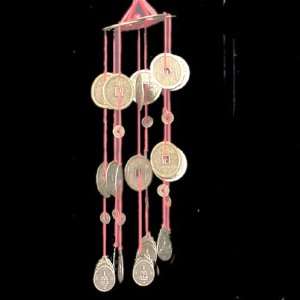  BRING ME MONEY 23 INCH COIN FENG SHUI WIND CHIME 