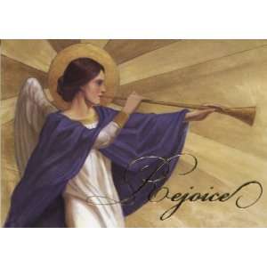  Rejoice (Angel with Trumpet on Gold Background)   Box of 