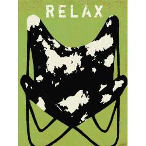  Relax Vintage Wood Sign