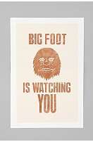 Terry Fan For Society6 Big Foot Is Watching You Art Print