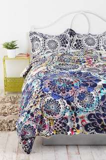 UrbanOutfitters  Kaleidoscope Burst Percale Cotton Duvet Cover