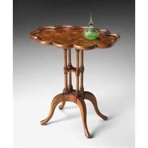  Butler Wood Olive Ash Burl Oval Accent Table Patio, Lawn 