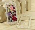 Bling crystal 3D flowers cover case for Palm Pixi Plus