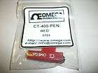 LOT OF 3 OMEGA RED CHART RECORDER REPLACEMENT PENS / CT 400 PEN / NEW